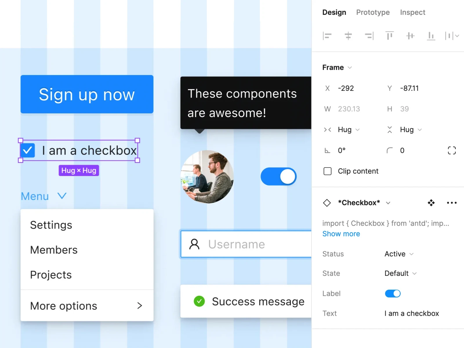 Ant Design System for Figma variables